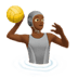 🤽🏾 person playing water polo: medium-dark skin tone display on Apple